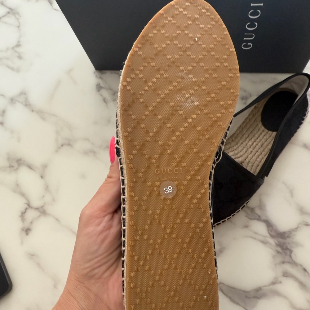 Gucci Black Canvas Espadrilles - Picture 3 of 6